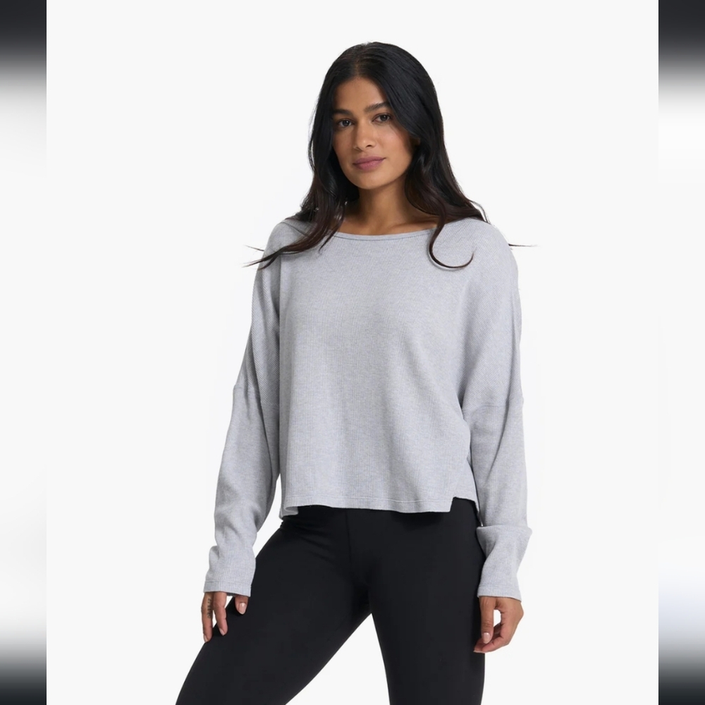 Vuori Slouchy Waffle Crew, XS/S
